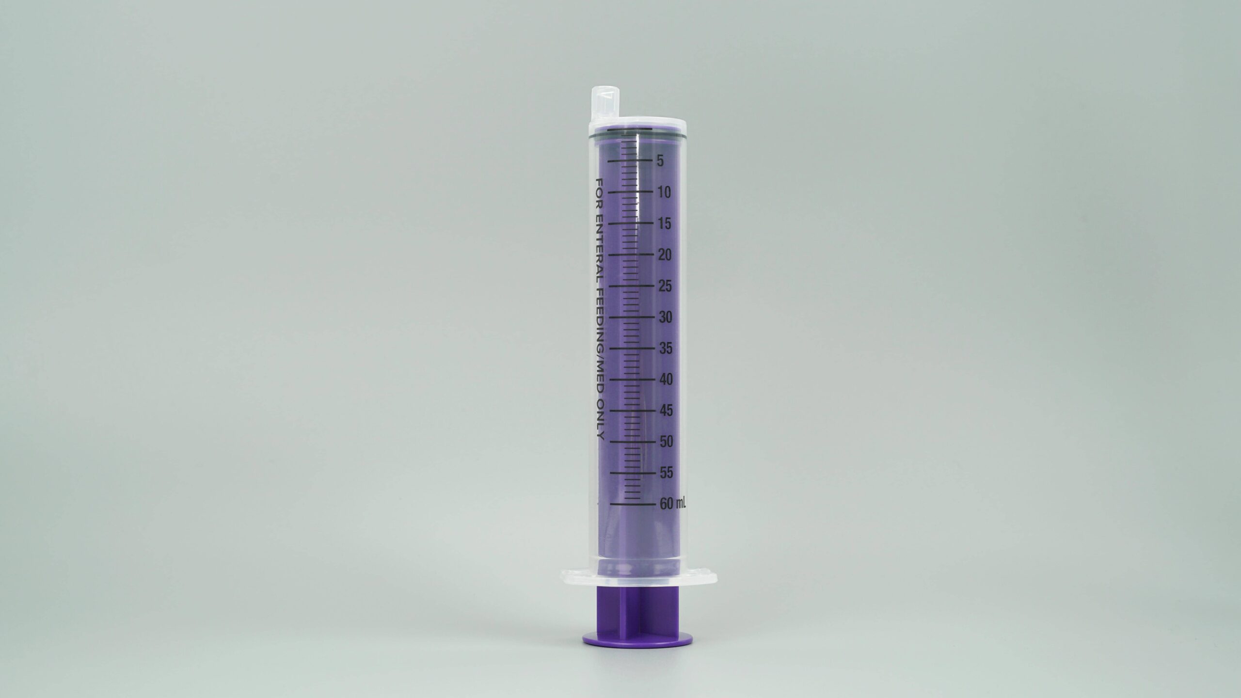 60 mL Enteral Feeding Syringe – ENFit – Eccentric Tip